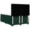 vidaXL Cama box spring con colch&oacute;n terciopelo verde oscuro 160x200 cm