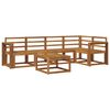vidaXL Conjunto de sof&aacute;s de exterior 6 pcs Natural