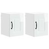 vidaXL Panel de lavaplatos Kalmar 2 pcs brillante 30 x 31 x 40 cm