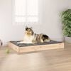 vidaXL Cama para perros madera maciza de pino 91,5x64x9 cm