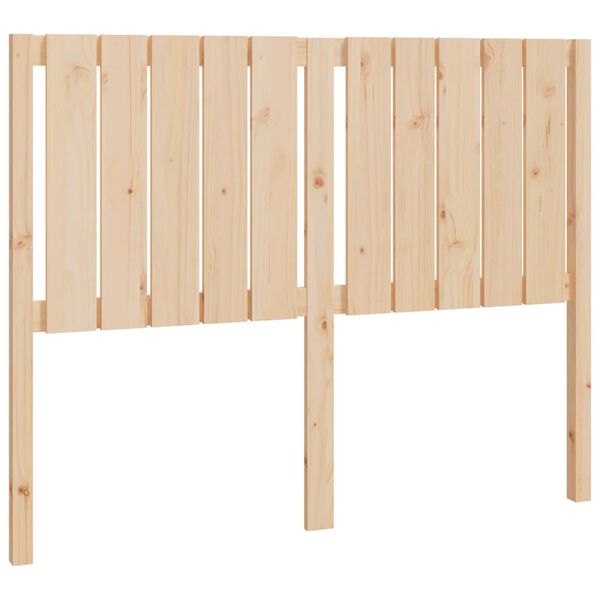 vidaXL Cabecero de cama madera maciza de pino 125,5x4x100 cm