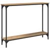vidaXL Mesa Consola Roble artisan 100 x 22,5 x 75 cm