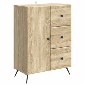vidaXL Aparador Roble Sonoma 66 x 34,5 x 90 cm Madera de Ingenier&iacute;a
