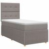 vidaXL Cama box spring con colch&oacute;n con cabecera Topo 80 x 200 cm Tela