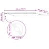 vidaXL Toldo retráctil automático burdeos 300x250 cm