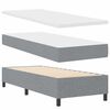 vidaXL Cama tipo Box Spring con colch&oacute;n Gris Claro 200 x 80 cm tela