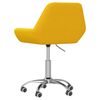 vidaXL Silla de oficina giratoria tela amarillo mostaza