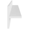 vidaXL Estante de pared 4 uds madera contrachapada blanco 80x11,5x18cm