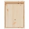 vidaXL Armario de pared 2 uds madera maciza de pino 30x30x40 cm