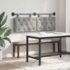 vidaXL Cabecera Colgante Gris Claro 150 x 55 x 7 cm Terciopelo