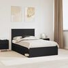 vidaXL Estructura de cama Negro 120 x 190 cm Madera de pino macizo