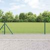 vidaXL Poste de Valla Verde 50 x 0,6 m (malla de 13 mm) Acero y PVC