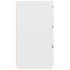 vidaXL Mesitas de noche 2 uds madera contrachapada blanco 40x35x62,5cm