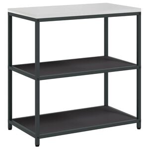 vidaXL Almacenamiento de cocina Negro 90 x 50 x 92 cm Acero