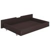 vidaXL Estructura de cama con 2 cajones pino marr&oacute;n oscuro 90x200 cm