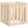 vidaXL Jardinera con dise&ntilde;o de valla madera maciza de pino 60x60x60 cm