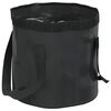 vidaXL Cubos plegables 2 unidades negro PVC 30 litros