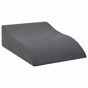 vidaXL Almohada para Piernas 68 x 40 x 18 cm Espuma PU Gris