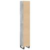 vidaXL Armario de baño madera contrachapada gris hormigón 30x30x190 cm