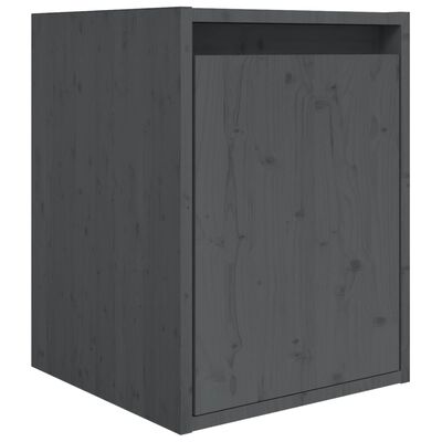 vidaXL Muebles para TV 6 piezas madera maciza de pino gris