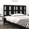 vidaXL Cabecero de cama madera maciza de pino negro 145,5x4x100 cm