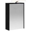vidaXL Armario con espejo de ba&ntilde;o Roble Negro 43 x 16 x 62.5 cm