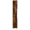 vidaXL Armario de ba&ntilde;o madera contrachapada roble ahumado 30x30x190 cm