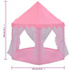 vidaXL Carpa de juegos de princesa con 250 bolas rosa 133x140 cm