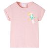 Camiseta infantil rosa claro 140