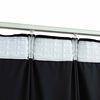 vidaXL Cortinas opacas con ganchos 2 pzas terciopelo negro 140x175 cm