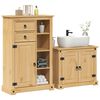 vidaXL Juego de muebles de baño Corona 2 pzas madera maciza pino