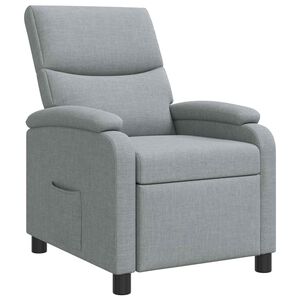 vidaXL Recliner Gris Claro Tela