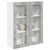 vidaXL Mueble colgante con puerta Gris Concreto 80 x 31 x 100 cm
