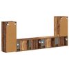 vidaXL Conjunto de mueble de TV 4 pcs Madera envejecida