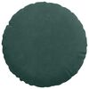 vidaXL Cojines para asiento 2 pcs Verde oscuro &Oslash; 40 x 13 cm Terciopelo