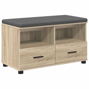 vidaXL Banco de entrada Roble Sonoma 80 x 38 x 46 cm
