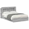 vidaXL Estructura de cama con almacenamiento Sonoma gris 140 x 200 cm