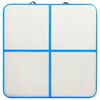 vidaXL Esterilla inflable de gimnasia con bomba PVC azul 200x200x15 cm