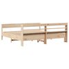vidaXL Estructura de cama sin colch&oacute;n madera maciza de pino 200x200 cm