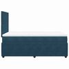 vidaXL Cama box spring con colch&oacute;n terciopelo azul oscuro 120x200 cm