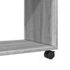 vidaXL Mesa auxiliar con ruedas madera gris Sonoma 70x35x60 cm