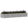 vidaXL Jardinera Gris Claro 320 x 80 x 45 cm Acero