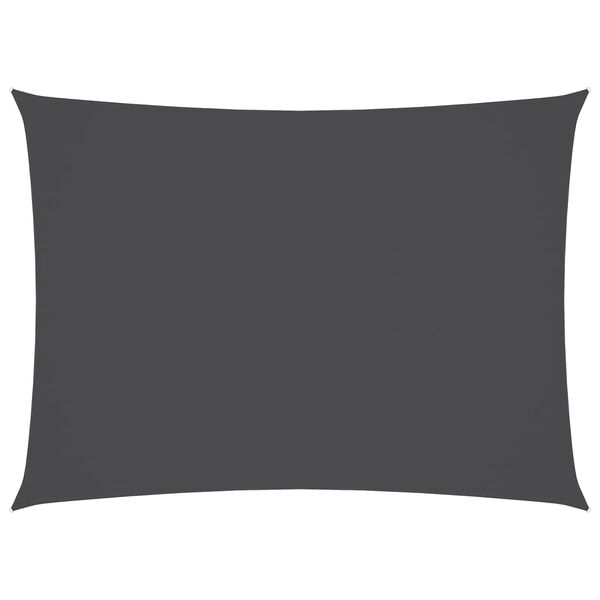 vidaXL Toldo de vela rectangular tela Oxford gris antracita 3x4,5 m