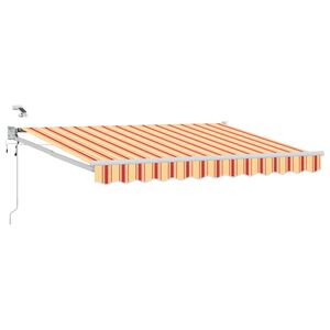 vidaXL Toldo Retr&aacute;ctil El&eacute;ctrico Multicolor 2,5 x 2 m
