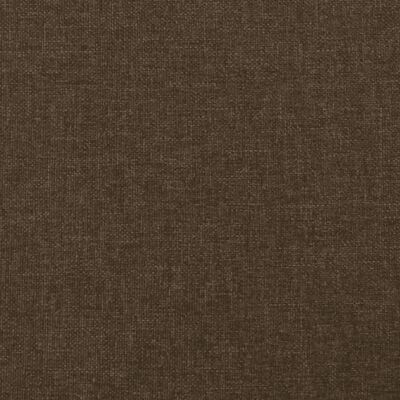 vidaXL Cama box spring con colchón tela marrón oscuro 200x200 cm