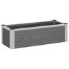 vidaXL Arriate elevado Gris 75 x 30 x 22 cm WPC y Aluminio