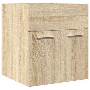vidaXL Mueble de lavabo de ba&ntilde;o madera roble Sonoma 41x38,5x46 cm