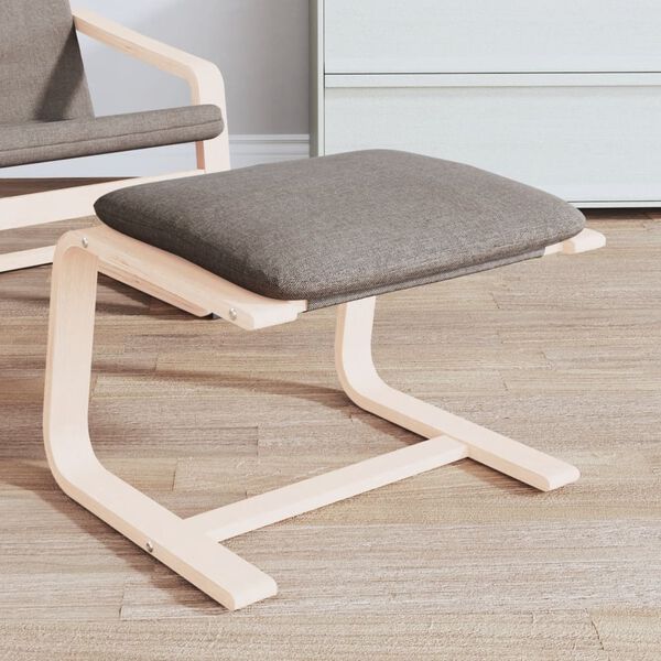 vidaXL Reposapi&eacute;s de tela gris taupe 51x41x40 cm