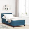 vidaXL Cama tipo Box Spring Azul Oscuro 200 x 90 cm Terciopelo