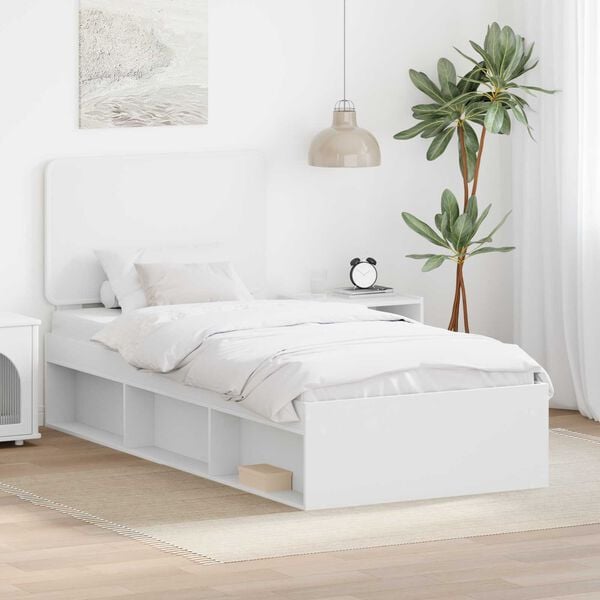vidaXL Estructura de cama 90 x 200 cm Madera de pino macizo